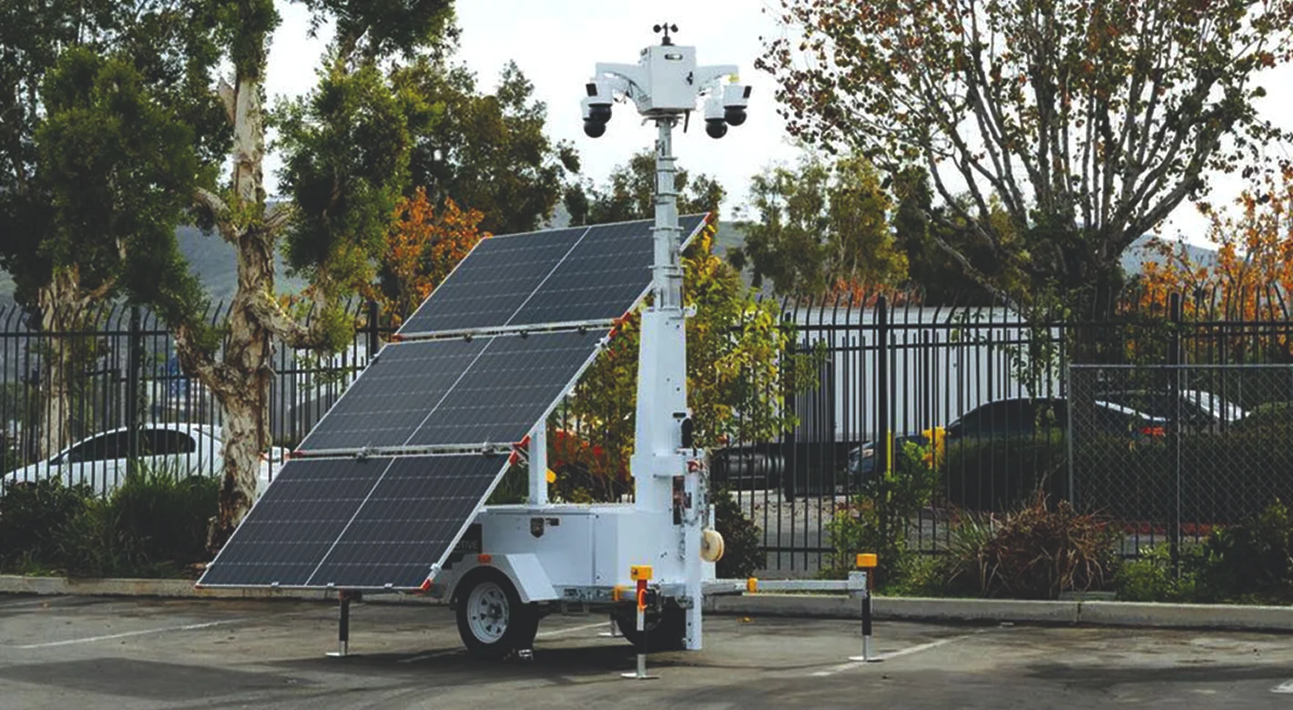 Mobile Solar Surveillance Tower