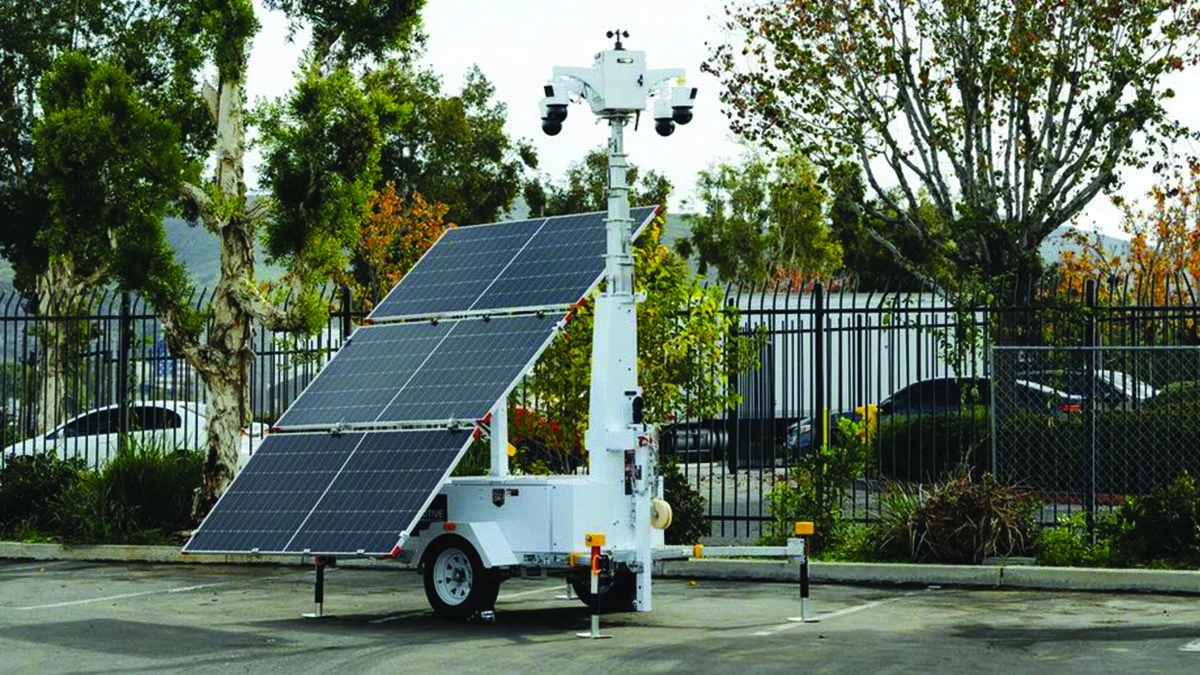 Mobile Solar Surveillance Tower